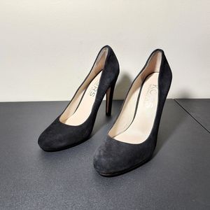 Michael Kors Black Suede Classic Pump Heels Women's Size 8M